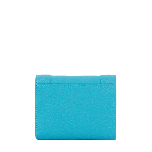 Flap Medium Compact Wallet - Bleu Ocean