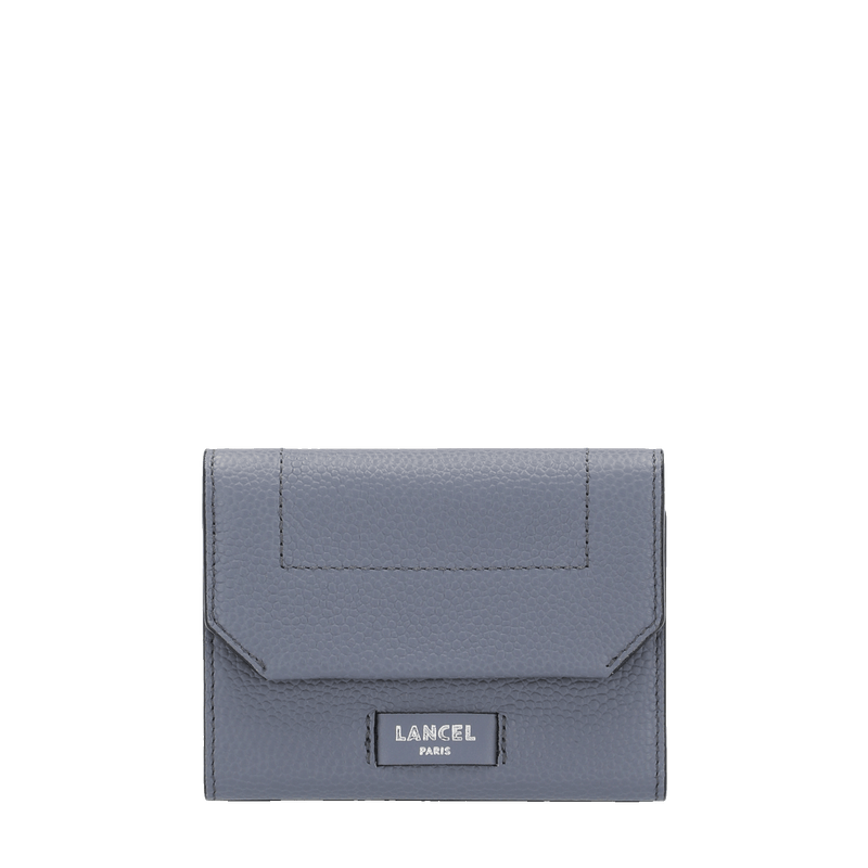 Flap Medium Compact Wallet - Cement