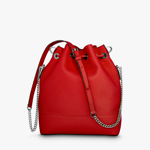Bucket Bag M - Red Lancel