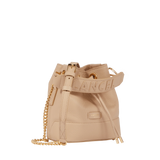 Mini Bucket Bag - Capuccino / Gold