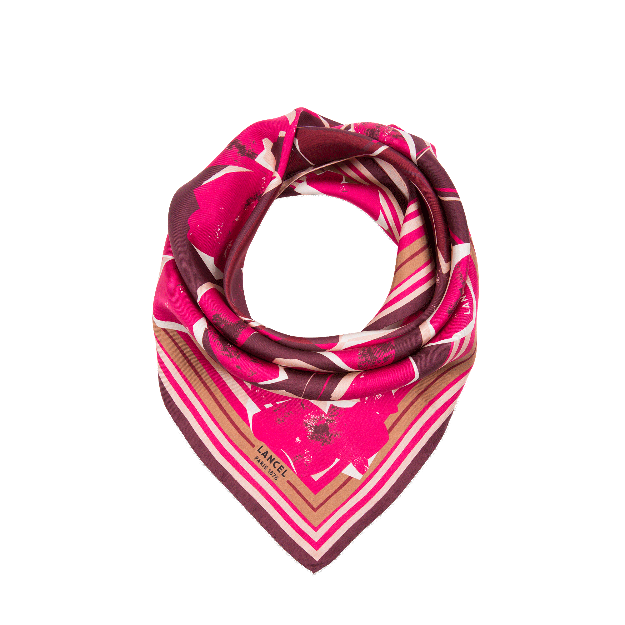 90 Arty Flower Scarf – Lancel Official Store