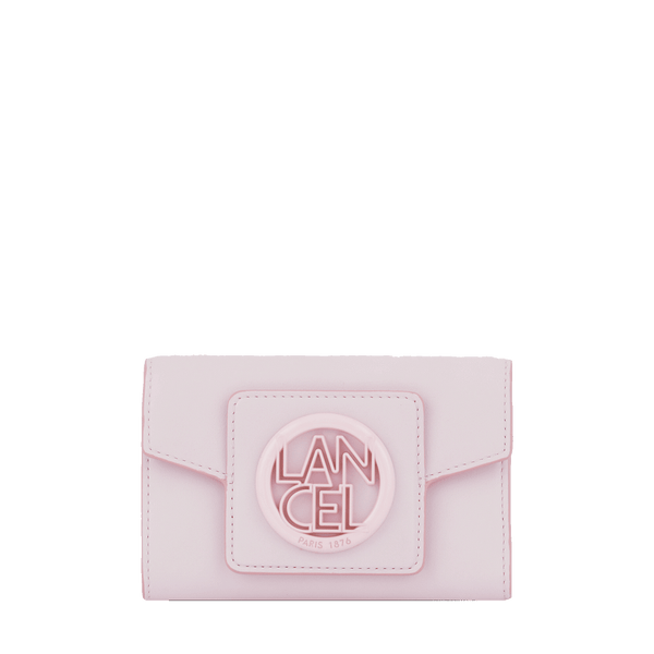 Rectangular Compact Flap Wallet - Rose Dragee