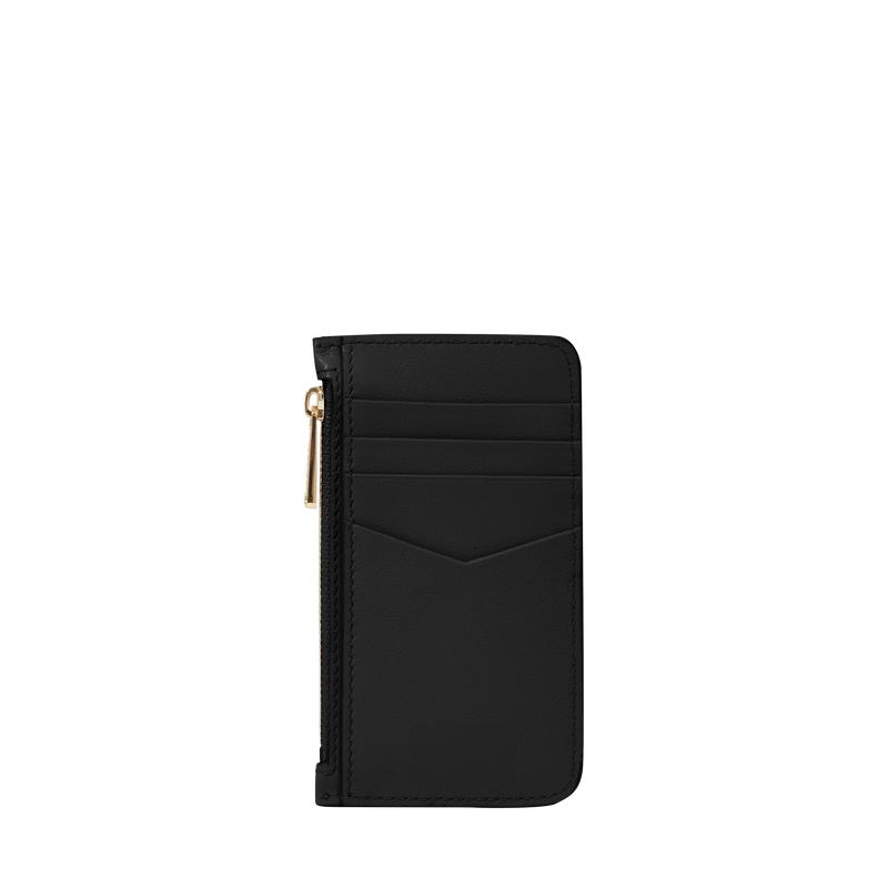 Zipped Card Holder - Black
