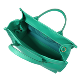 M Zipped Tote - Emerald